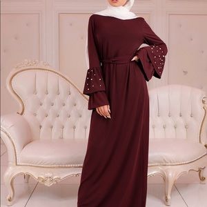 Mahogany modest dress/abaya